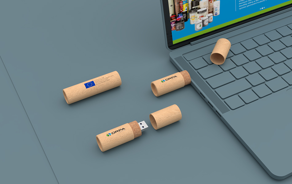 USB disk Recyklovaný papír